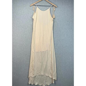 Rory Beca MAID by Yifat Oren Jones Silk Gown Dress Womens S Ivory Lined Strappy